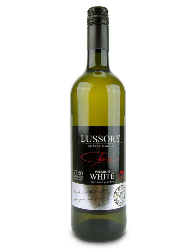 Lussory Premium Bianco Macabeo e Airen 0,0% cert. Halal analcolico da vino  dealcolato Made in Spain