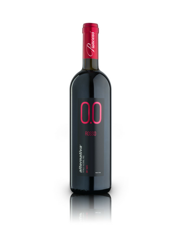 Alternativa rosso dry-secco analcolico 100% Made in Italy 0,0 alcol
