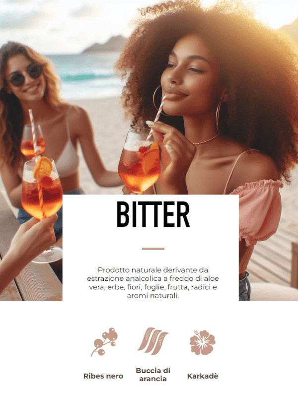 Vol0 0.0% alcohol free bitter analcolico italiano 70 cl Made in Italy - immagine 2