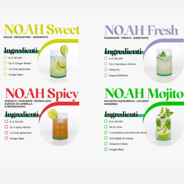 No.ah drink free Italian premium no-alcohol drink distillato analcolico italiano da miscelazione Made in Italy 70cl - immagine 5