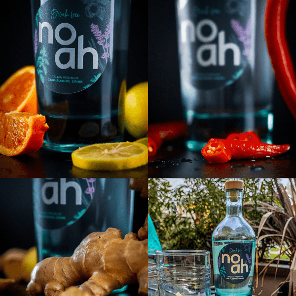 No.ah drink free Italian premium no-alcohol drink distillato analcolico italiano da miscelazione Made in Italy 70cl - immagine 3