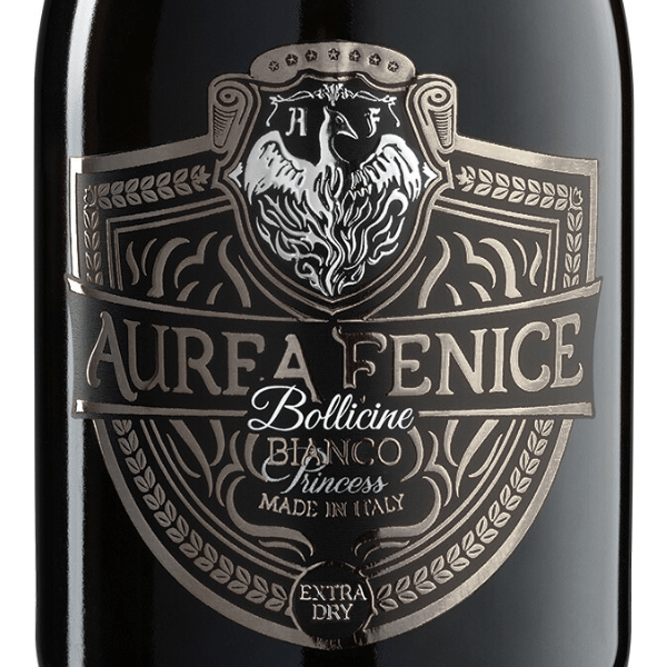 Aurea Fenice spumante analcolico bianco extra dry 100% Made in Italy cert. Halal 0,0% alcol - immagine 2