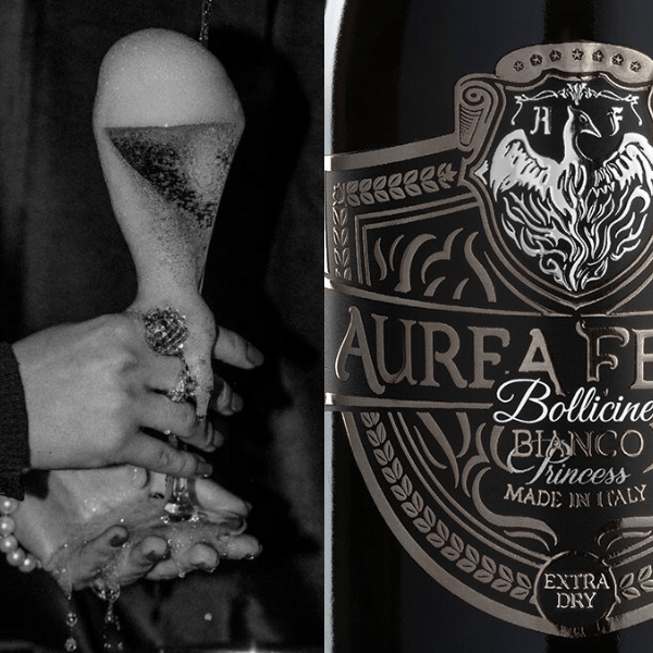 Aurea Fenice spumante analcolico bianco extra dry 100% Made in Italy cert. Halal 0,0% alcol - immagine 3