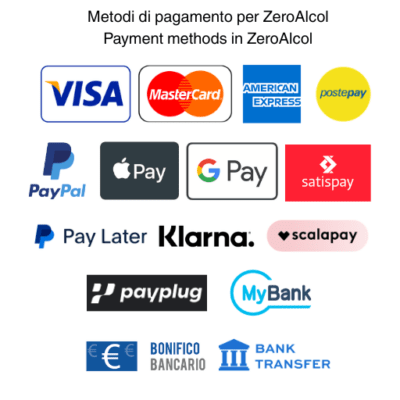 Metodi di pagamento in ZeroAlcol - Payment methods in ZeroAlcol